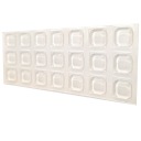 Silikónový, štvorcový nárazník 10x10mm - 21 kusov