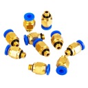 PC4 M5 PTFE bowden pneumatické kovanie