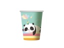 Papierové poháre Panda 266 ml/6 ks