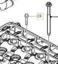 Originál skrutka veka ventilu VOLVO M6x40 OE 30725021