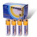 Alkalická batéria Tiross AA (R6) 4 ks