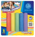 Kruhová krieda JUMBO, 5 farieb Astra