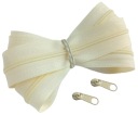Špirálový zips 3 mm zips KRÉMOVÝ 1 meter + 2 zipsy