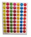 DEKORATÍVNE NÁLEPKY SMILES EMOTICONS 63KS