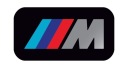 1x nálepka s logom BMW M-Power 3D odznak na ráfikoch volant chróm 17x9 mm