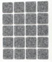 Plstené podložky NA NÁBYTOK štvorcové x20 20mmx20mm