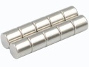 SILNÝ VALEC NEODYMOVÝ MAGNET 6x6 - SADA 10 / NEODYMOVÝCH MAGNETOV /