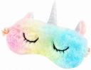 Čelenka masky na spanie v lietadle Unicorn