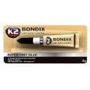 K2 BONDIX SUPER GLUE SILNÉ UNIVERZÁLNE OKAMŽITÉ RÝCHLOSCHNÚCE LEPIVO 3g