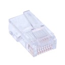 RJ45 8p8c kat. 5e zástrčky UTP, drôt, 50 ks