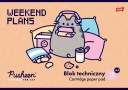 Technický blok biely A4 10k Pusheen St. Majewski
