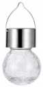 ŽIAROVKA SOLÁRNEJ LAMPY, MATNÉ NEREZOVÉ SKLO, 13CM
