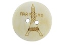 [87315] PARIS drevený ozdobný gombík, 3 ks
