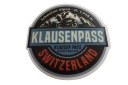 NÁLEPKA KLAUSENPASS ŠVAJČIARSKO 6,6 x 6,6 cm UNIKÁTNA KOLEKCIA