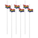 biele SLAMKY RAINBOW flags LGBT strnádka dúhová