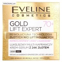 Eveline Kozmetický krém-sérum s 24k zlatom 70+ 50 ml