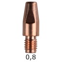 MIG MAG M8 CURRENT END, dĺžka 30 mm, 0,8 mm, 1 ks.