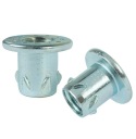Zásuvka 10x M10 x 15 mm, tepaná nábytková vložka do dreva, nábytkové nožičky