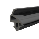 Okenné tesnenie do okien Čierne PVC ALUPLAST S-1559 5m