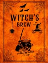 HALLOWEENSKÉ ŠTÍTKY NA FĽAŠE Witch Brew 10 ks
