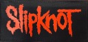 SLIPKNOT (697) kovová punková nášivka, červená potlač