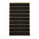 Protišmykové plstené podložky na nábytok, stoličky, čierne, 15x100mm, 9ks