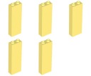 LEGO 2454 PILLAR 1x2x5 svetlo žltá (20g) 5 ks.