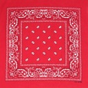 Bandana bandana bandana červená paisley šatka