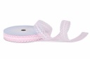 ČIPKOVÁ STUŽKA 2cm/10m, SVETLO RUŽOVÁ stuha