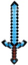 Fóliový balónik nafukovací meč Game Game Pixels Blue 60 cm