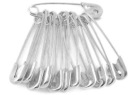 Zatváracie špendlíky 20mm malé strieborné poniklované 2cm - 12 ks