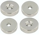SILNÝ NEODYMOVÝ MAGNET 20x5 mm S OTVOROM 7,5/4,5 mm NA SKRUTKU 4 KUSY