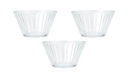 Sklenené misky so zvislými pruhmi, 11,5 cm, 270 ml, 3 ks.
