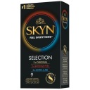 Skyn Selection Nelatexové kondómy Tri druhy 9 kusov
