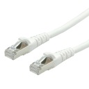 PatchCord S/FTP Cat.6a krútený pár RJ45 biely 2m