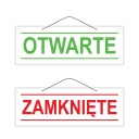 OTVORENÉ ZATVORENÉ laminovaná tabuľka