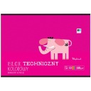 Technický blok A4 10k 180 g farebné listy BEBE