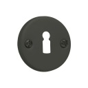 Okrúhla oceľová rozeta KEY, čierna