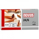 Medené sponky Novus 24/6, 1000 kusov