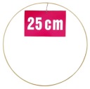 ZLATÝ MATNÝ prsteň/ráfik na lapače snov/makramé 25cm