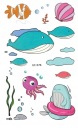 Umývateľné tetovanie pre deti WHALE OCEAN EC576