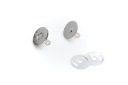 Magnetická spona 18 mm strieborná