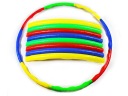 FAREBNÝ SKLADACÍ HULA HOOP S PUBS 68 CM 8 PRVKOV