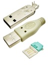 USB-A zástrčka, súprava na opravu USB bez náradia
