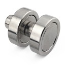 NEODYMIOVÝ MAGNET D20L V POUZDRE S OBJÍMKAMI M4