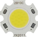 COB LED 10W, SANAN BIELA ​​6000K, 1200lm
