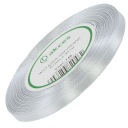 Strieborná saténová stuha 6mm - 32mb