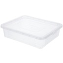 Plastová NÁDOBA 10L s vrchnákom MULTIBOX 40x33x10cm priehľadná
