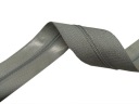 Páska na zips, sivý zips, 3mm, s lepidlom, 2mb