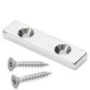 NEODYMOVÝ MAGNET NA SKRUTKU 40x10x4 S OTVOROM 7/3,5